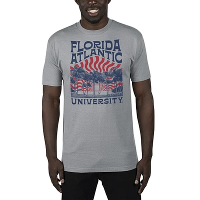 Men's Uscape Apparel Gray Florida Atlantic Owls Sustainable Renew T-Shirt