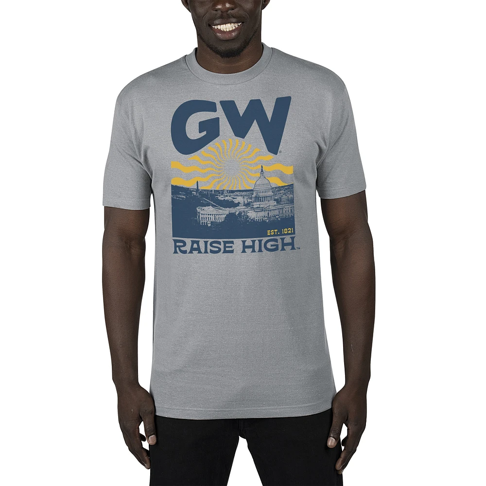 Men's Uscape Apparel Gray George Washington University Sustainable Renew T-Shirt