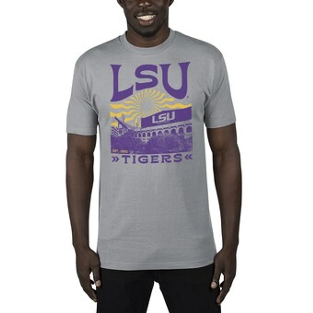 Men's Uscape Apparel Gray LSU Tigers Sustainable Renew T-Shirt