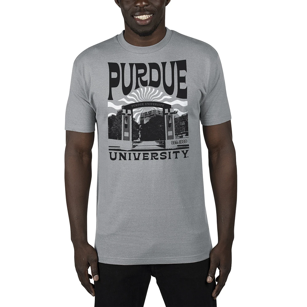 Men's Uscape Apparel Gray Purdue Boilermakers Sustainable Renew T-Shirt