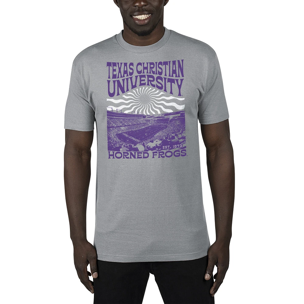 Men's Uscape Apparel Gray TCU Horned Frogs Sustainable Renew T-Shirt