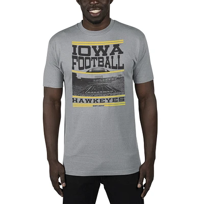 Men's Uscape Apparel Gray Iowa Hawkeyes Sustainable Renew T-Shirt