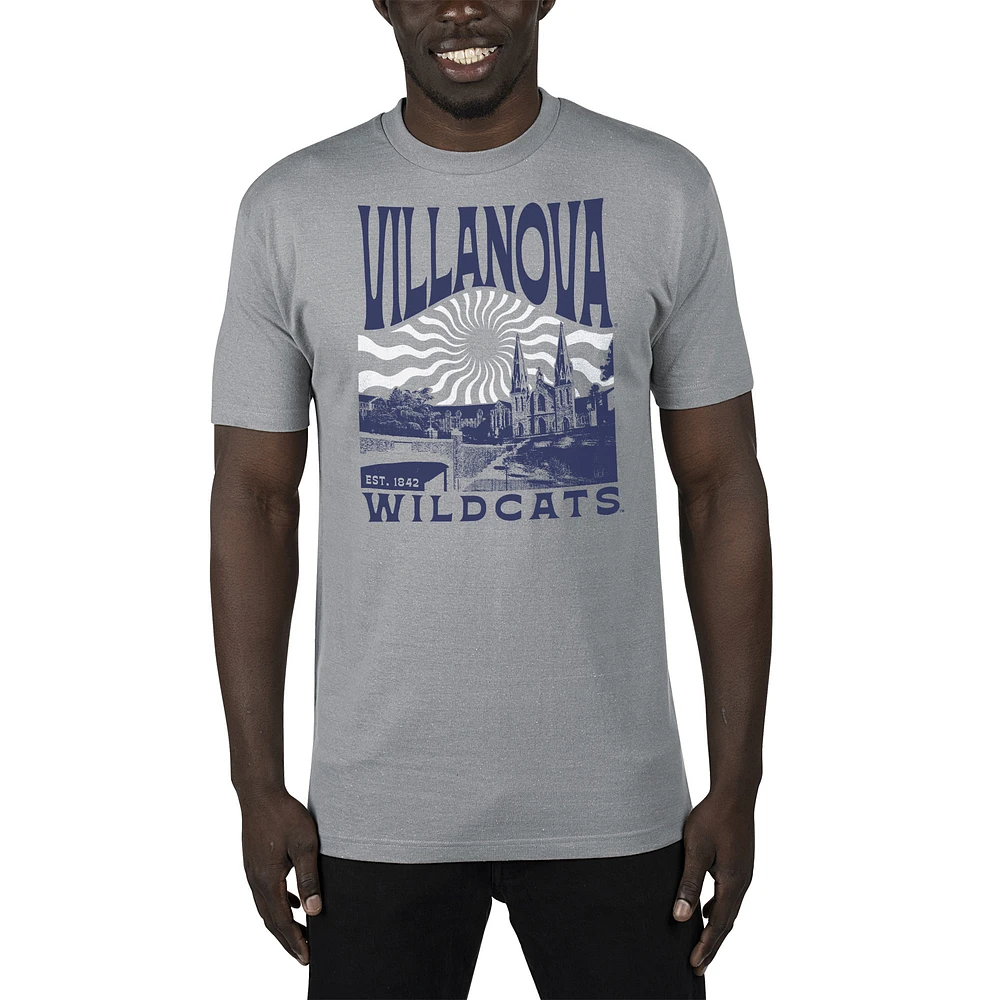 Men's Uscape Apparel Gray Villanova Wildcats Sustainable Renew T-Shirt