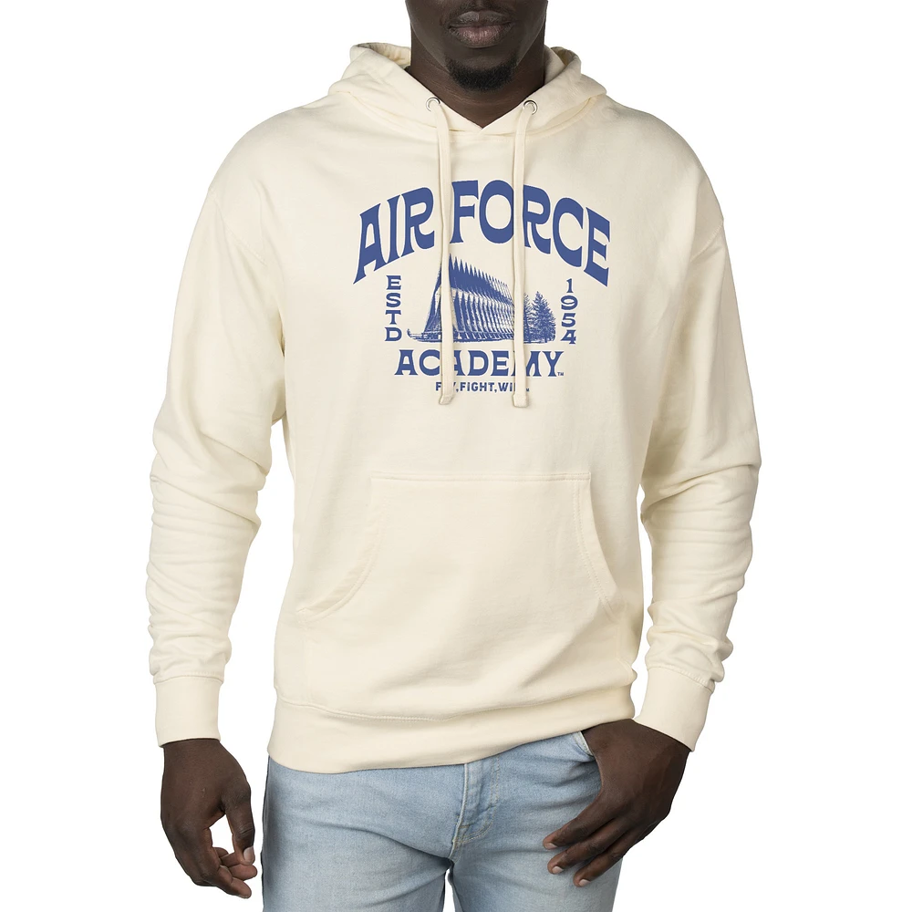 Men's Uscape Apparel Cream Air Force Falcons Standard Pullover Hoodie