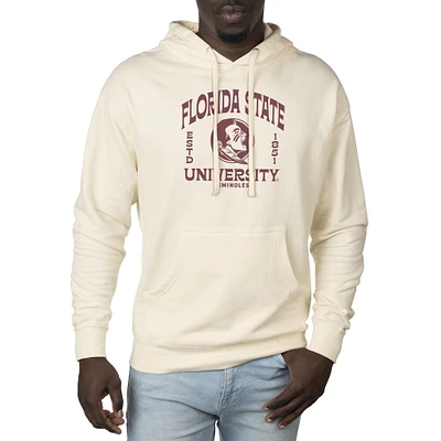 Men's Uscape Apparel Cream Florida State Seminoles Standard Pullover Hoodie