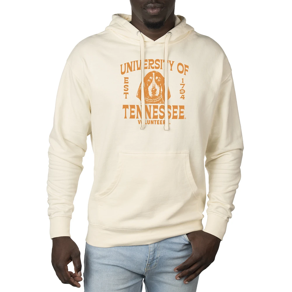 Men's Uscape Apparel Cream Tennessee Volunteers Standard Pullover Hoodie