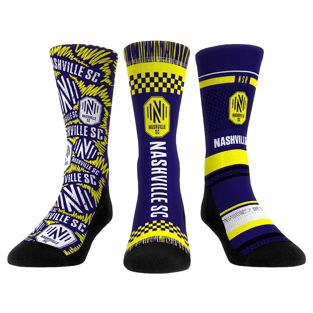 Rock Em Socks Nashville SC Three-Pack Crew Set