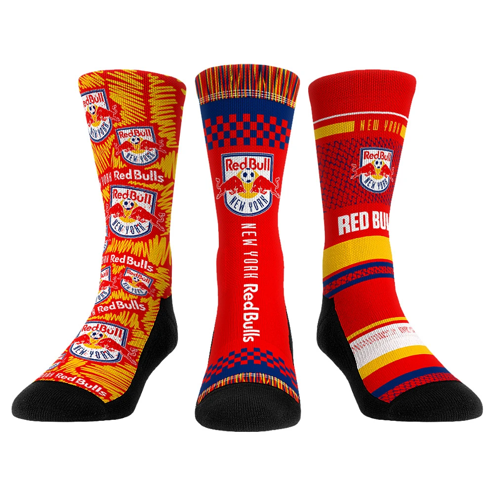 Rock Em Socks New York Red Bulls Three-Pack Crew Set