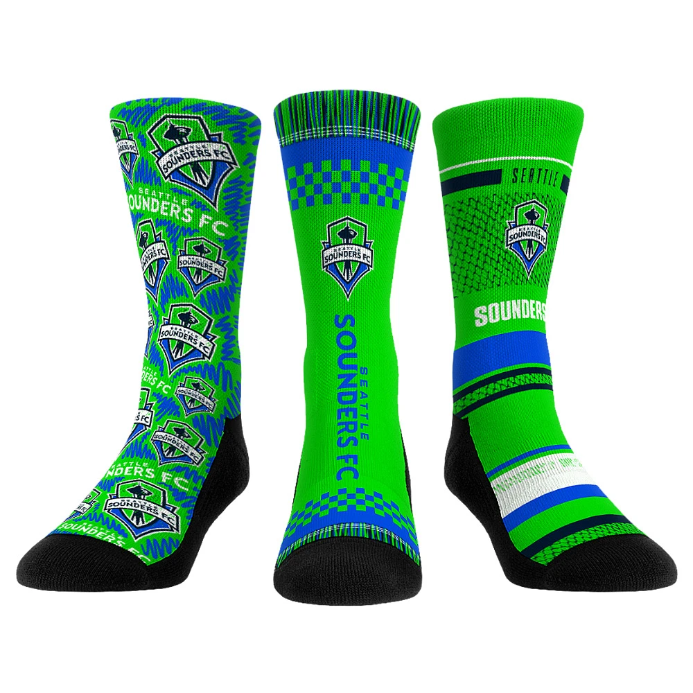 Rock Em Socks Seattle Sounders FC Three-Pack Crew Set