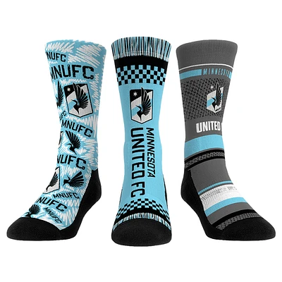 Youth Rock Em Socks Minnesota United FC Three-Pack Crew Socks Set