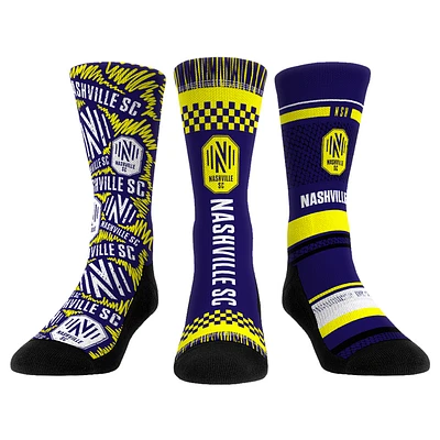 Youth Rock Em Socks Nashville SC Three-Pack Crew Socks Set