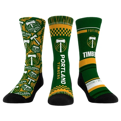Youth Rock Em Socks Portland Timbers Three-Pack Crew Socks Set
