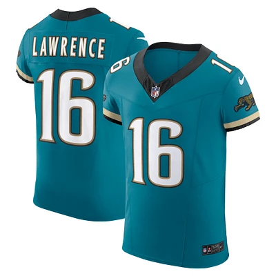 Men's Nike Trevor Lawrence Teal Jacksonville Jaguars Prowler Throwback Vapor F.U.S.E. Elite Jersey