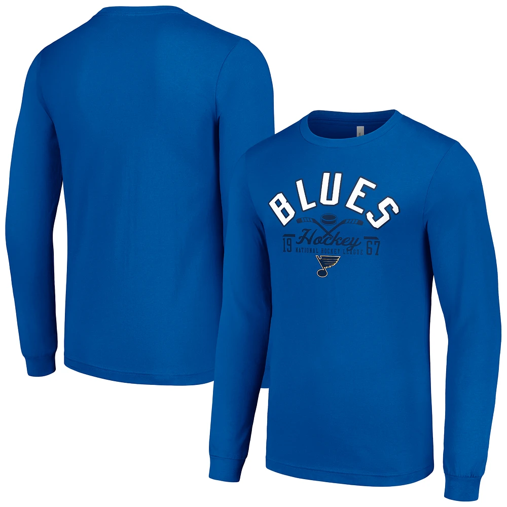 Men's Starter St. Louis Blues Puck Long Sleeve T-Shirt