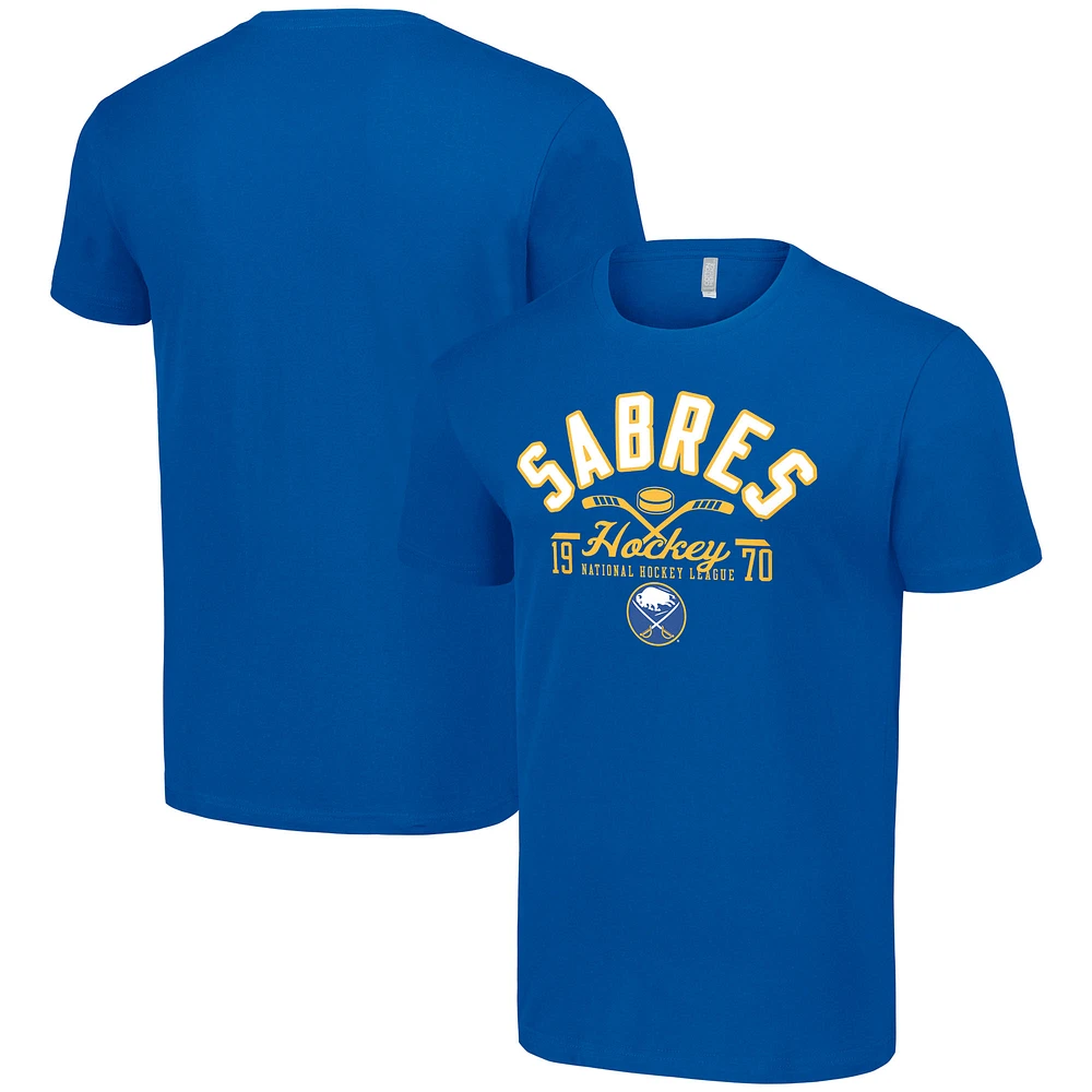 Men's Starter Royal Buffalo Sabres Half Puck T-Shirt