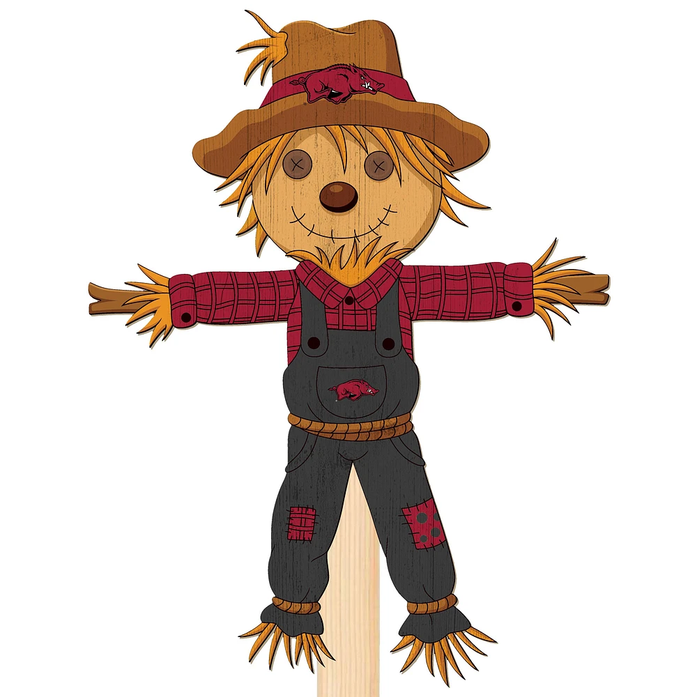 Arkansas Razorbacks 12" Scarecrow Yard Stake