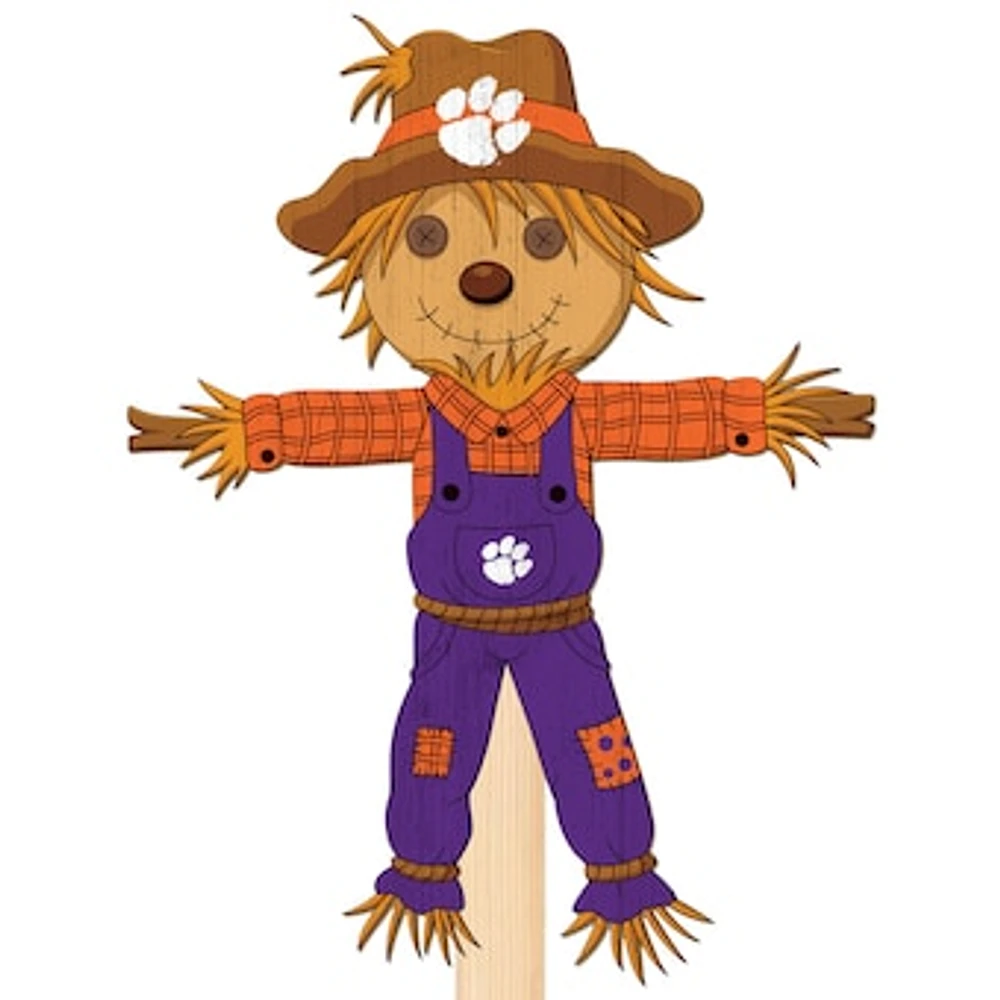 Clemson Tigers 12" Scarecrow Yard Stake