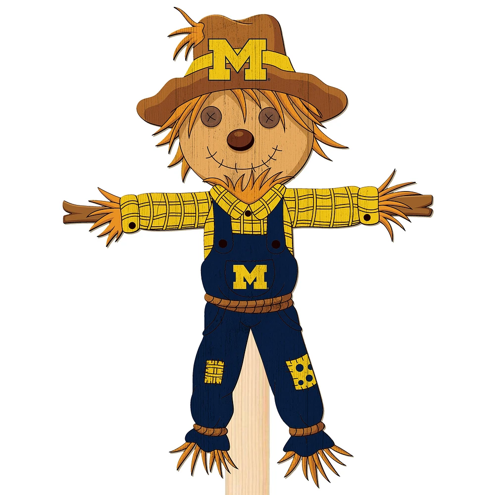 Michigan Wolverines 12" Scarecrow Yard Stake