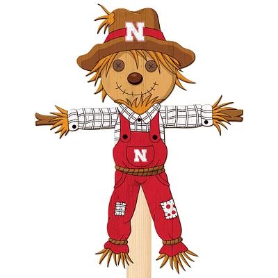 Nebraska Huskers 12" Scarecrow Yard Stake