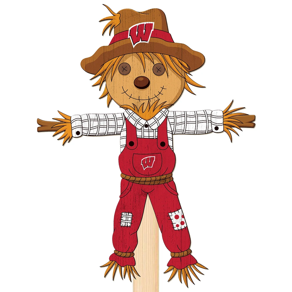 Wisconsin Badgers 12" Scarecrow Yard Stake