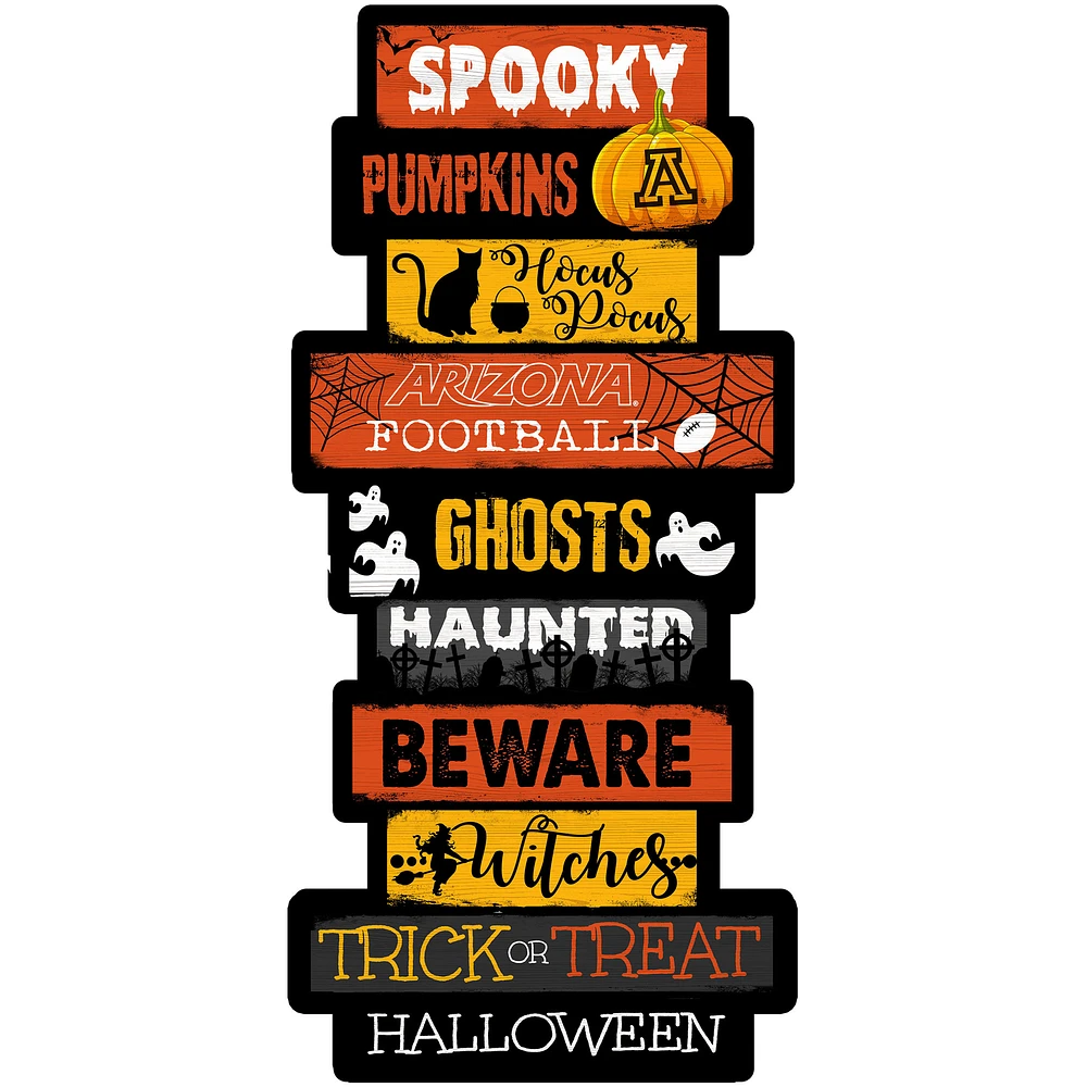 Arizona Wildcats 24'' Halloween Celebration Stack Sign