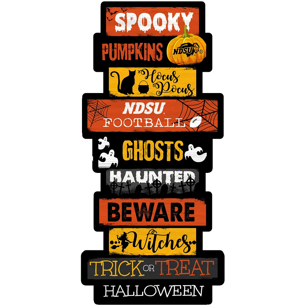 NDSU Bison 24'' Halloween Celebration Stack Sign