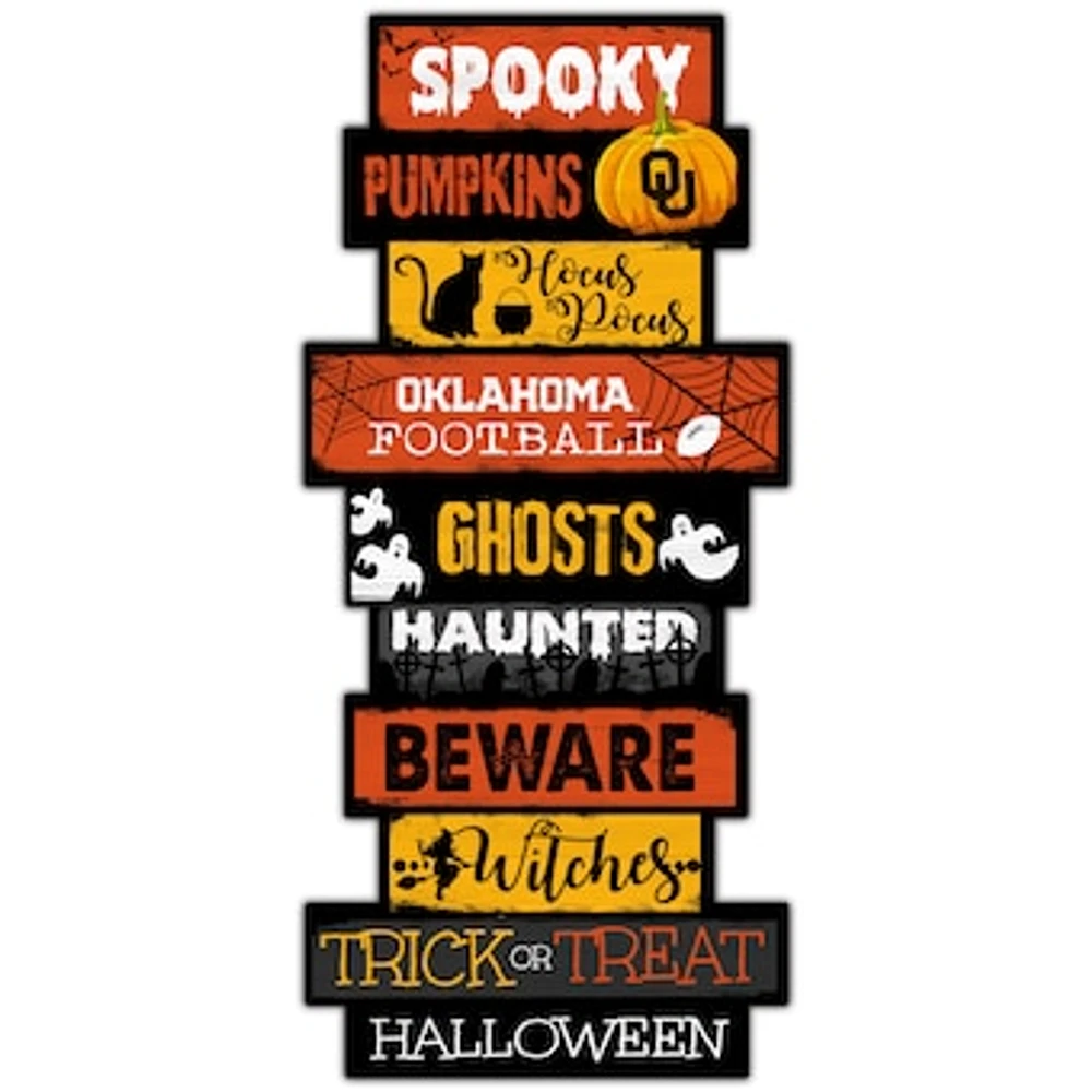 Oklahoma Sooners 24'' Halloween Celebration Stack Sign
