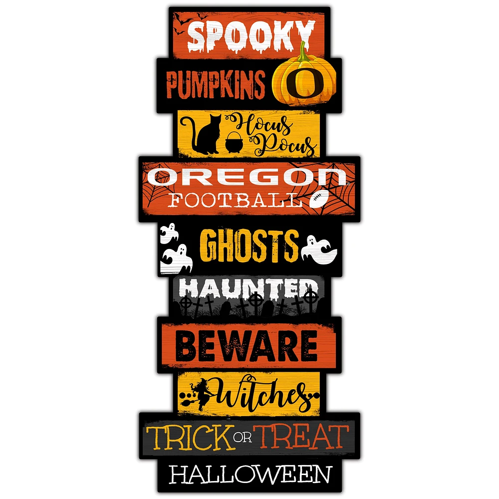 Oregon Ducks 24'' Halloween Celebration Stack Sign