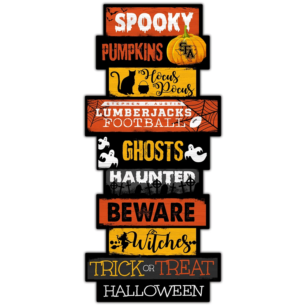 Stephen F Austin Lumberjacks 24'' Halloween Celebration Stack Sign