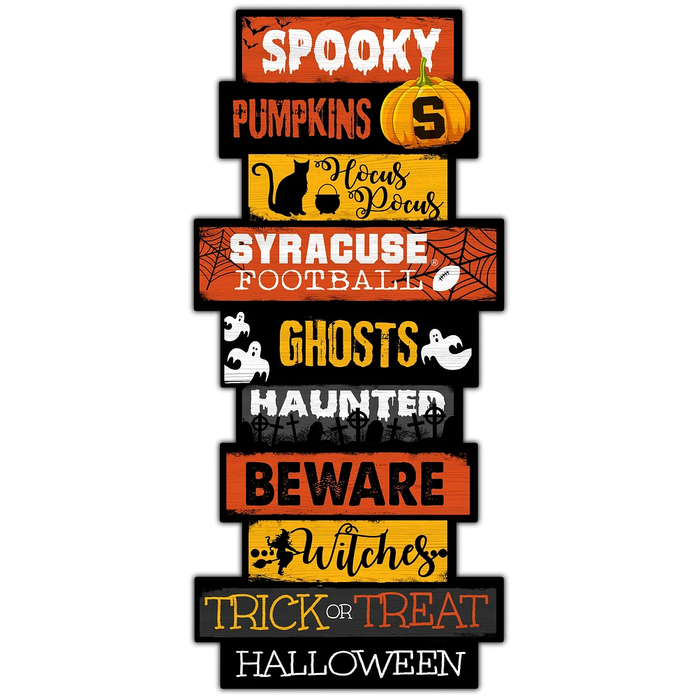 Syracuse Orange 24'' Halloween Celebration Stack Sign