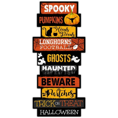 Texas Longhorns 24'' Halloween Celebration Stack Sign