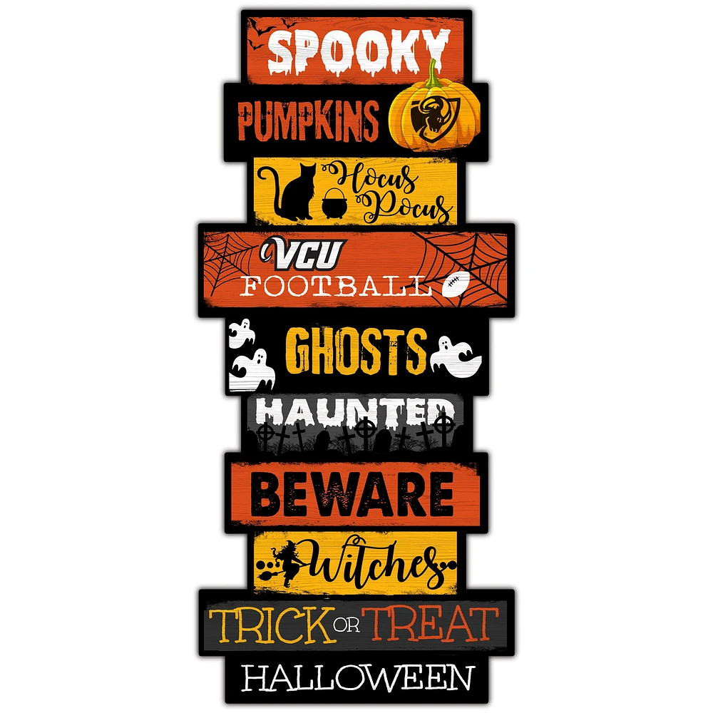VCU Rams 24'' Halloween Celebration Stack Sign
