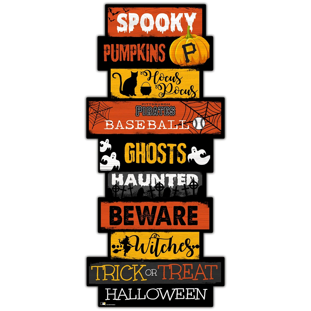Pittsburgh Pirates 24'' Halloween Celebration Stack Sign