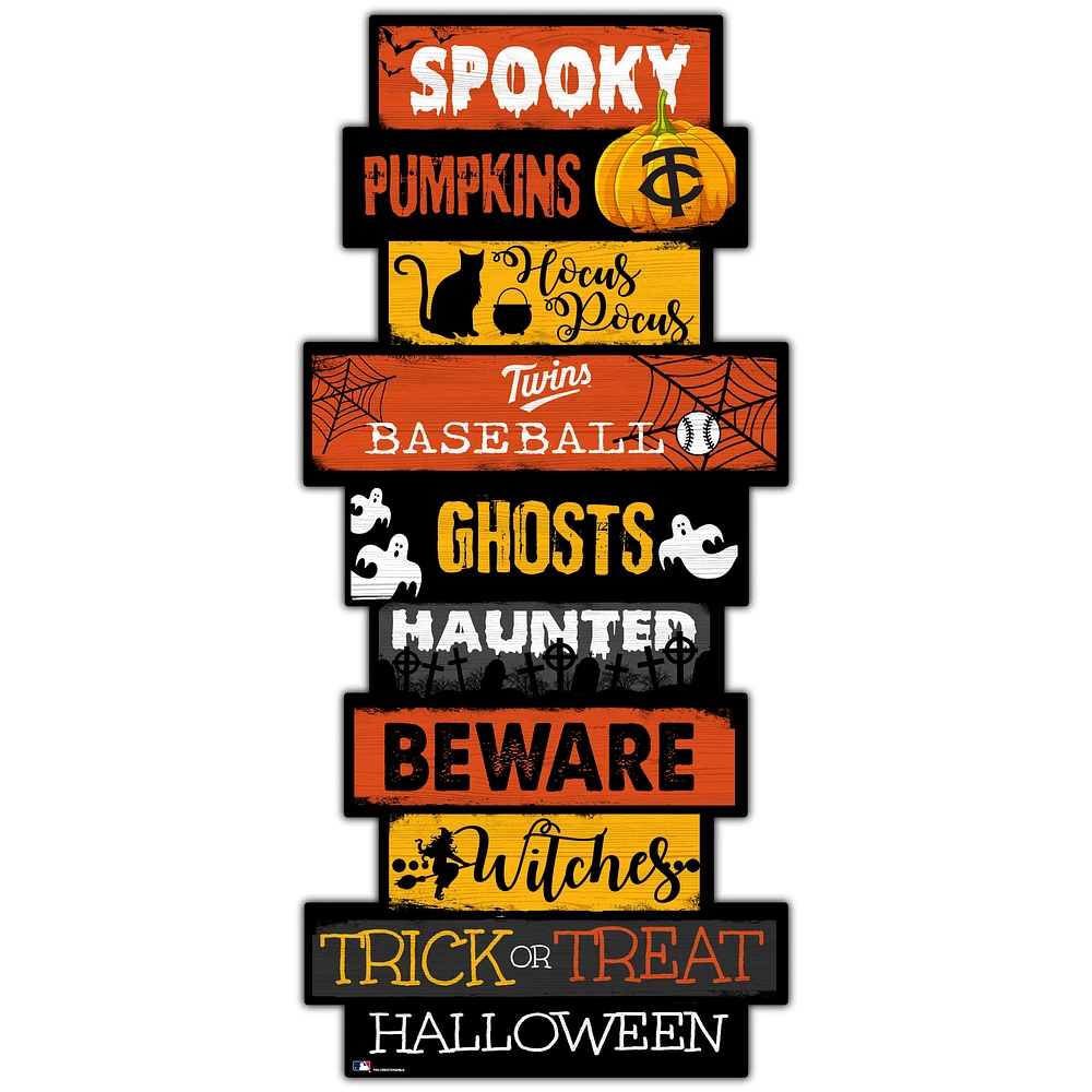 Minnesota Twins 24'' Halloween Celebration Stack Sign