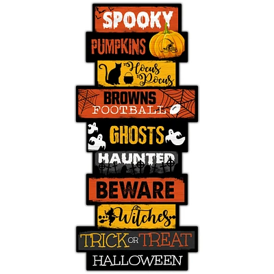 Cleveland Browns 24'' Halloween Celebration Stack Sign