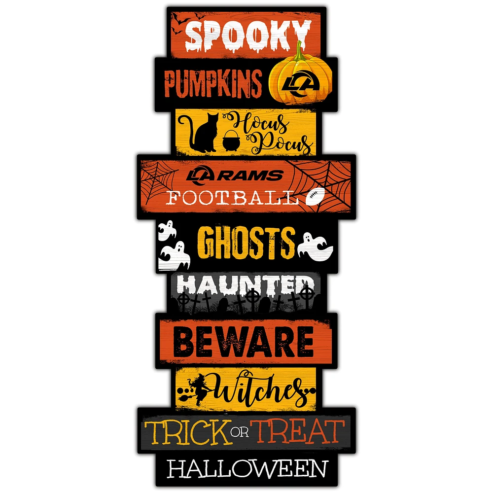 Los Angeles Rams 24'' Halloween Celebration Stack Sign