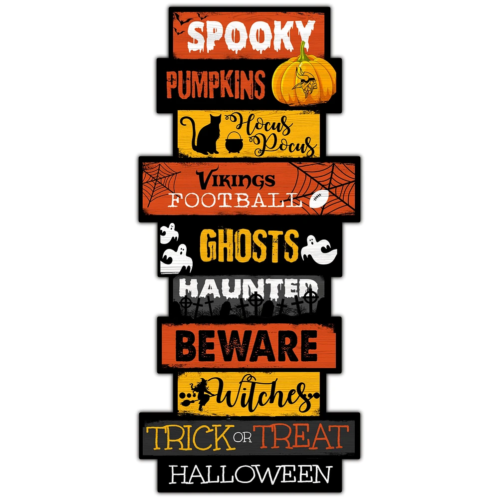 Minnesota Vikings 24'' Halloween Celebration Stack Sign