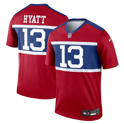 Men's Nike Jalin Hyatt Red New York Giants Legend Player Performance Top