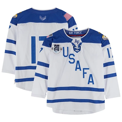 Air Force Falcons Team-Issued #17 Jersey with 20th Anniversary Patch from the Hockey Program