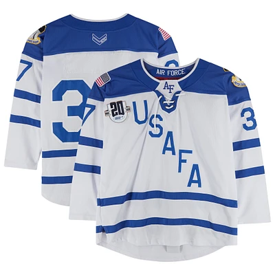 Air Force Falcons Team-Issued #37 Jersey with 20th Anniversary Patch from the Hockey Program