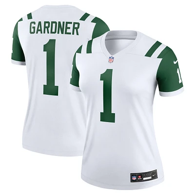 Women's Nike Ahmad Sauce Gardner Classic Alternate White New York Jets Legend Player Performance Top