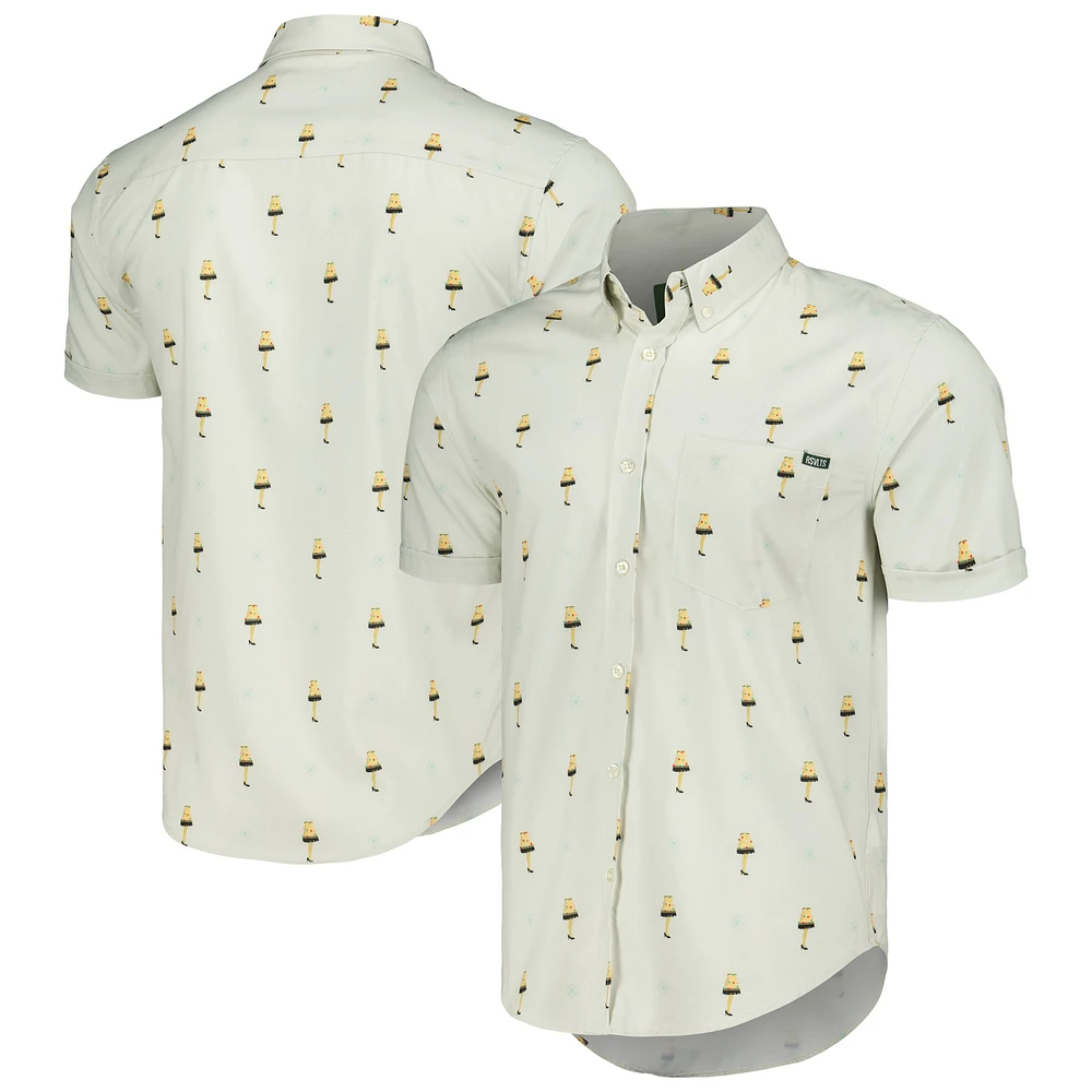 Unisex RSVLTS White A Christmas Story Fra-Gee-Lay KUNUFLEX Button-Down Shirt