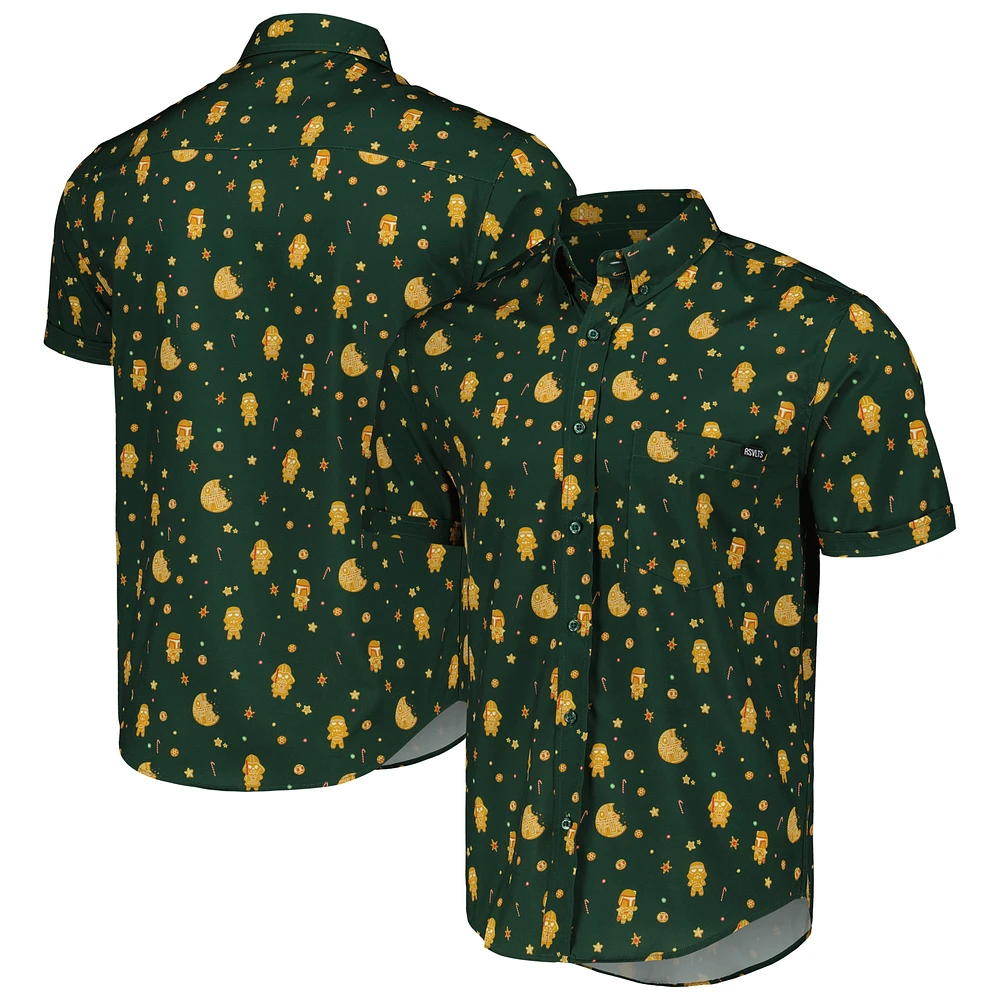 Unisex RSVLTS Green Star Wars The Way Empire Crumbles KUNUFLEX Button-Down Shirt