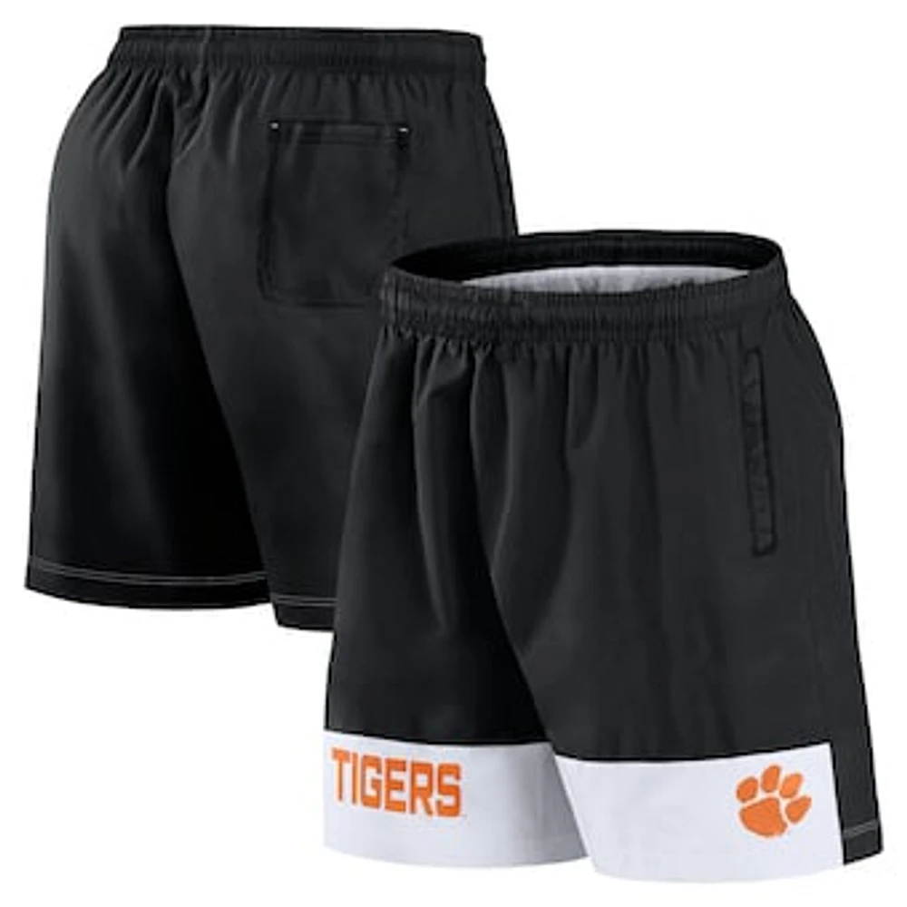 Men's Fanatics Black Clemson Tigers Elements Intensity Woven Shorts