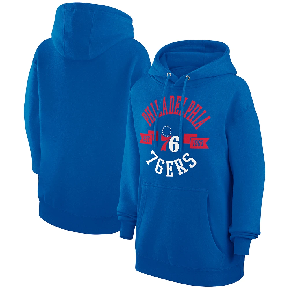 Women's G-III 4Her by Carl Banks Royal Philadelphia 76ers City Pullover Hoodie