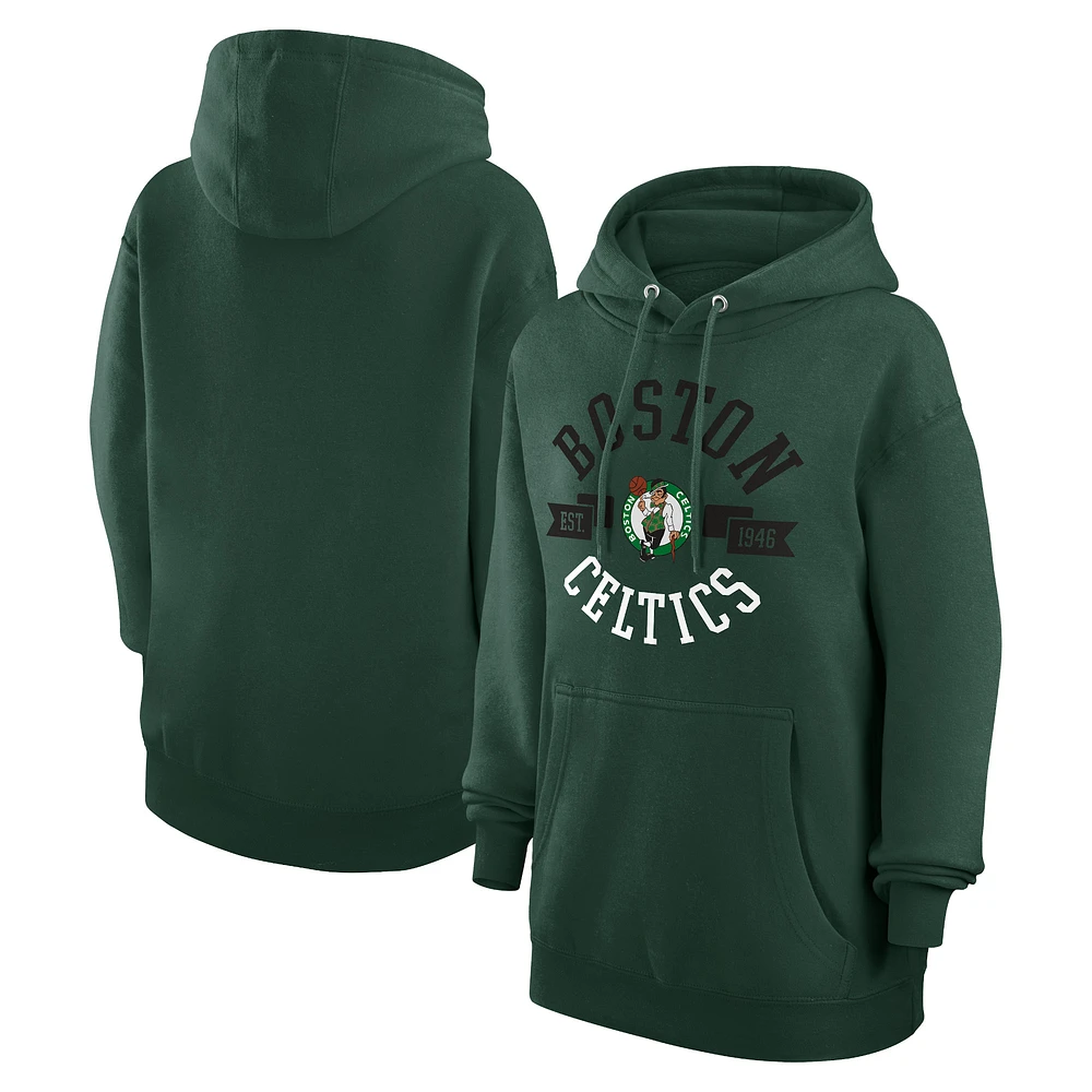 Women's G-III 4Her by Carl Banks Green Boston Celtics City Pullover Hoodie