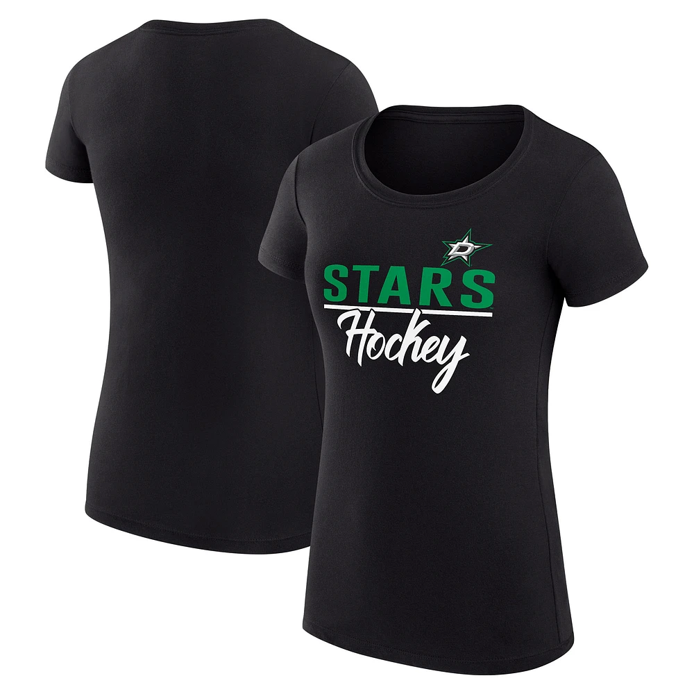 Women's G-III 4Her by Carl Banks Dallas Stars Super-Slim Fit Lightweight Team Sport T-Shirt