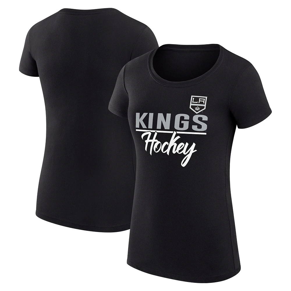 Women's G-III 4Her by Carl Banks Los Angeles Kings Super-Slim Fit Lightweight Team Sport T-Shirt