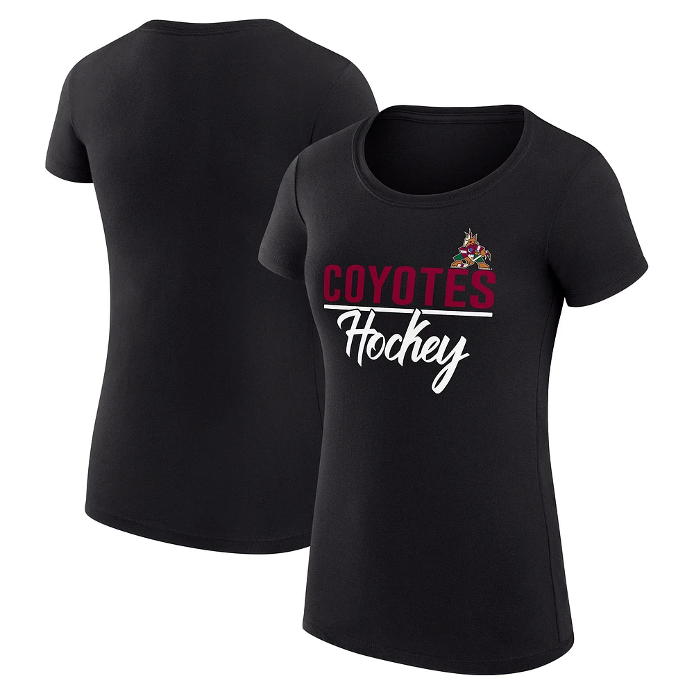 Women's G-III 4Her by Carl Banks Arizona Coyotes Super-Slim Fit Lightweight Team Sport T-Shirt