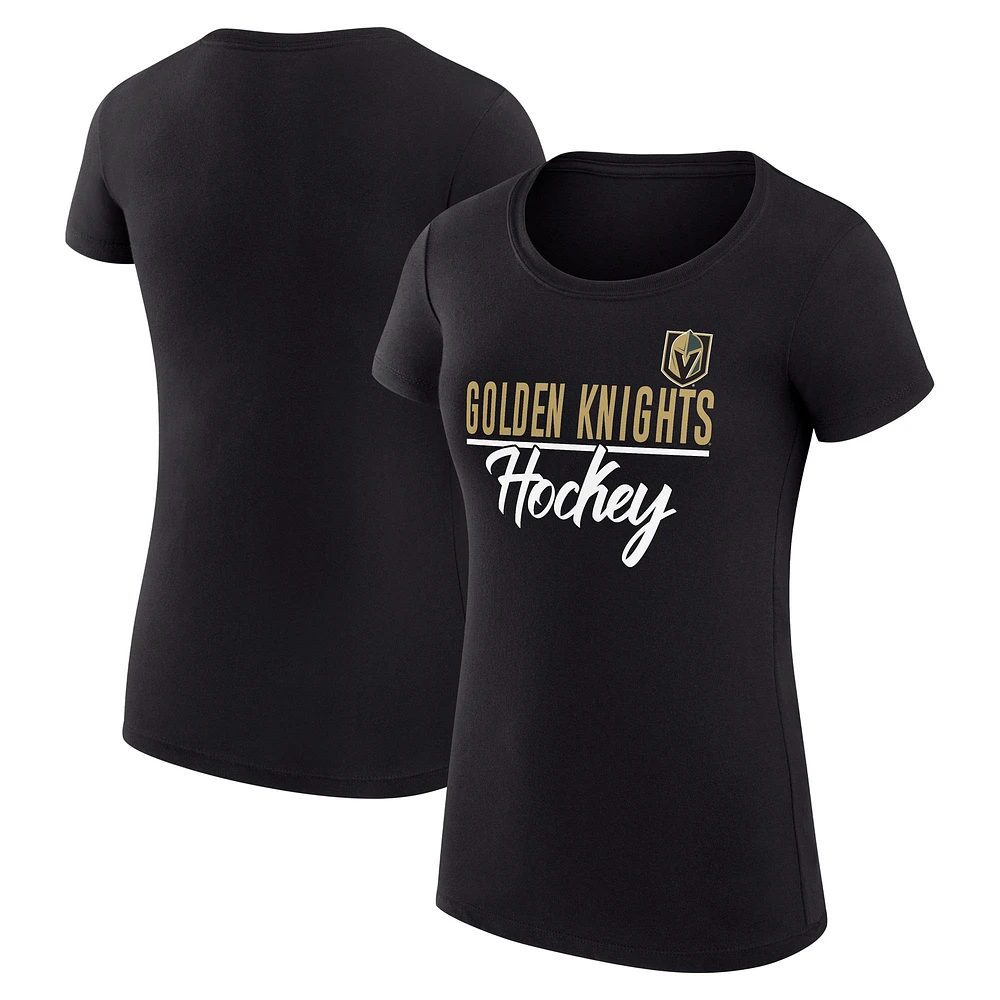 Women's G-III 4Her by Carl Banks Vegas Golden Knights Super-Slim Fit Lightweight Team Sport T-Shirt